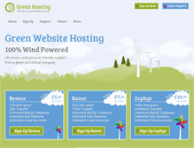 Tablet Screenshot of green-hosting.co.uk